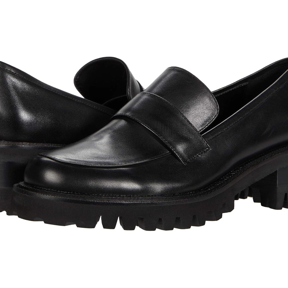 AEROSOLES RONNIE BLACK LEATHER SHOES